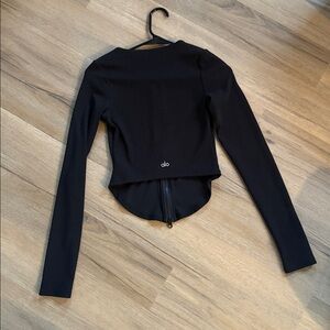 Alo Black Long Sleeve Top